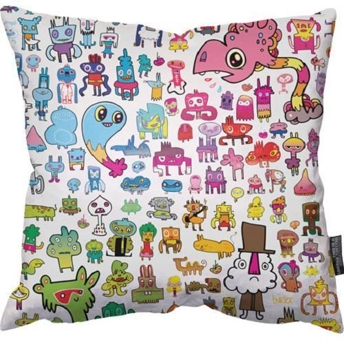 Cojín diseño de Jon Burgerman