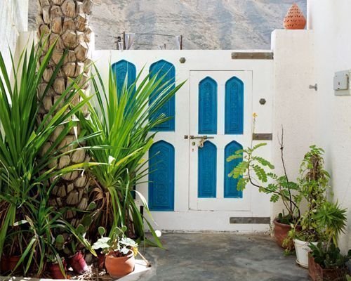 Fachada Casa en Omán. Foto Filippo Bamberghi