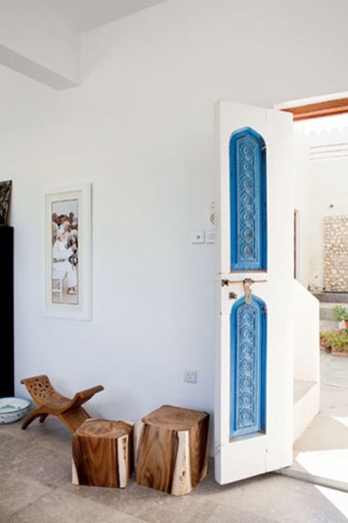 Acceso Casa en Omán. Foto Filippo Bamberghi