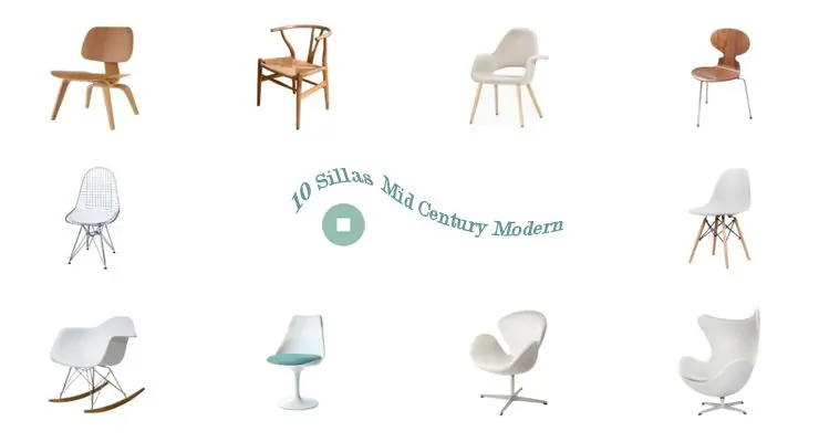 10 sillas Mid Century Modern 10 sillas Mid Century Modern