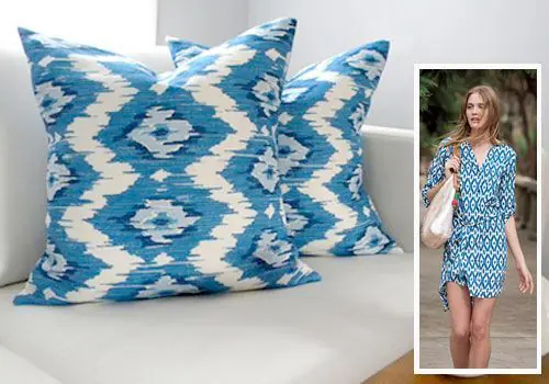 Ikat en moda y decoración, modelo anthropologie