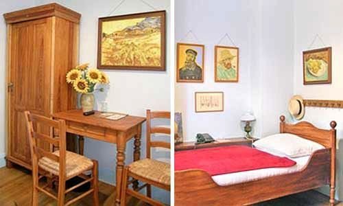 El dormitorio de Vincent, en Arte Luise Hotel