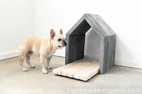 Casa para perros de cemento, DIY