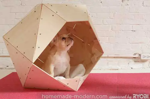 Casa para perros geométrica, DIY
