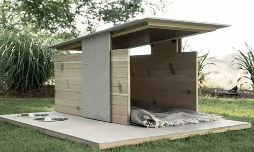 Casa de perros moderna para exteriores
