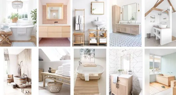 Ideas Baños Wood & White 10 baños en madera y blanco