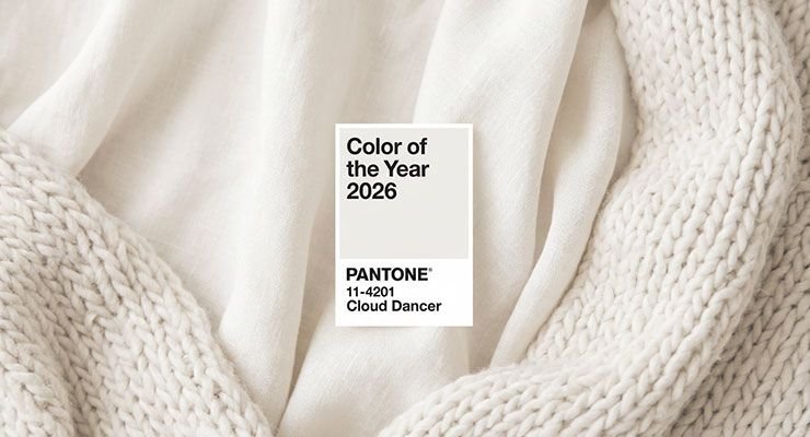 Color del año 2026 de Pantone: Blanco Cloud Dancer
